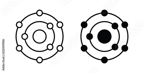 Antioxidant icon symbol for web and ui. Vector icon