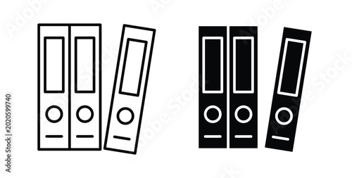 Binder icon symbol for web and ui. Vector icon
