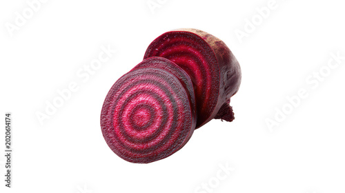 Beetroot slices isolated