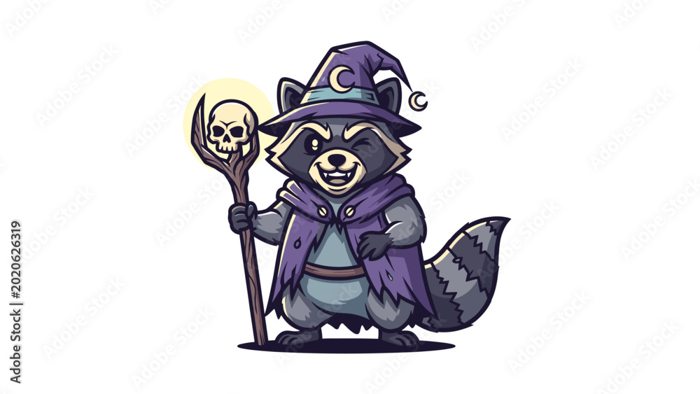 Fototapeta premium Wizard raccoon