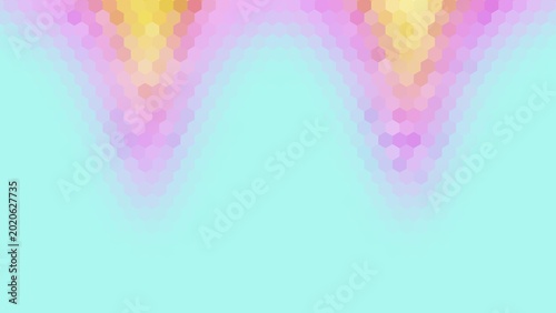 Canvastavla background design with color pastel blue, pink, and yellow gradient hexagon pattern surface