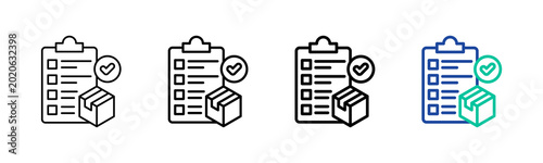 Deliverable Icon Collection Different Style Outline