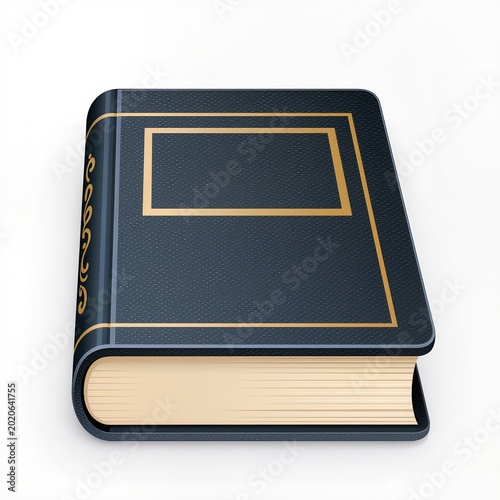 A clean and modern book icon illustration designed with a simple yet professional style. Suitable for education platforms, libraries, online learning applications, publishing projects, school material