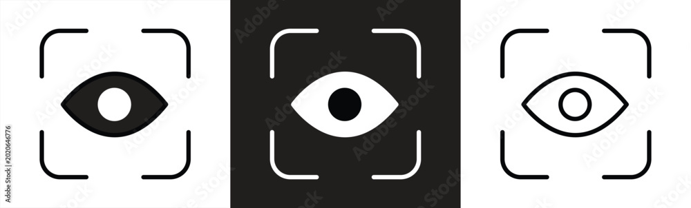 Foto eye focus icon