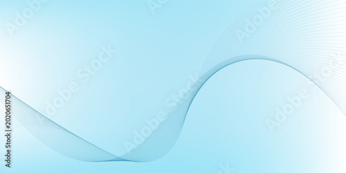 Photos Deep sky blue gradient abstract background with stripes curve line vector image