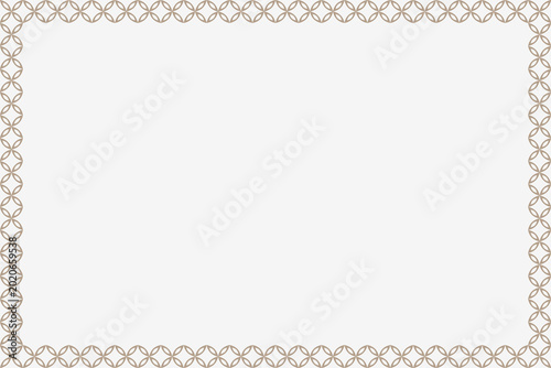 Simple flat floral frame background with copy space.