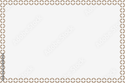 Simple flat floral frame background with copy space.