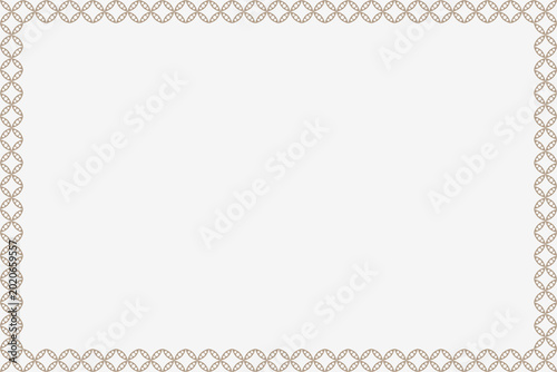 Simple flat floral frame background with copy space.