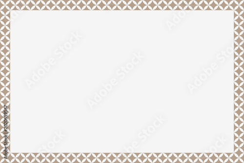 Simple flat floral frame background with copy space.
