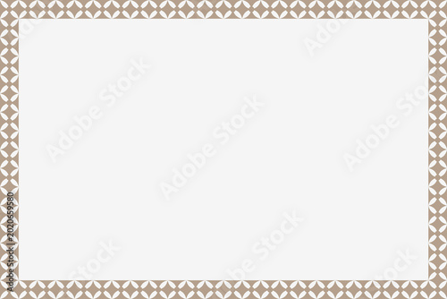 Simple flat floral frame background with copy space.