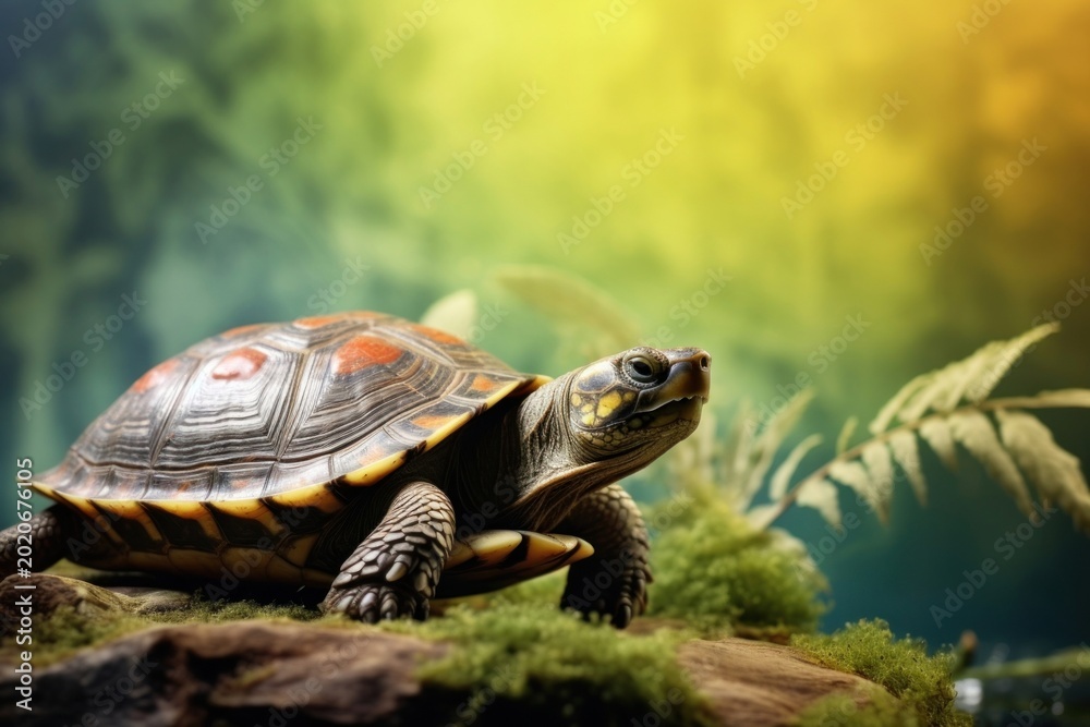 Naklejka premium Turtle reptile animal wildlife.