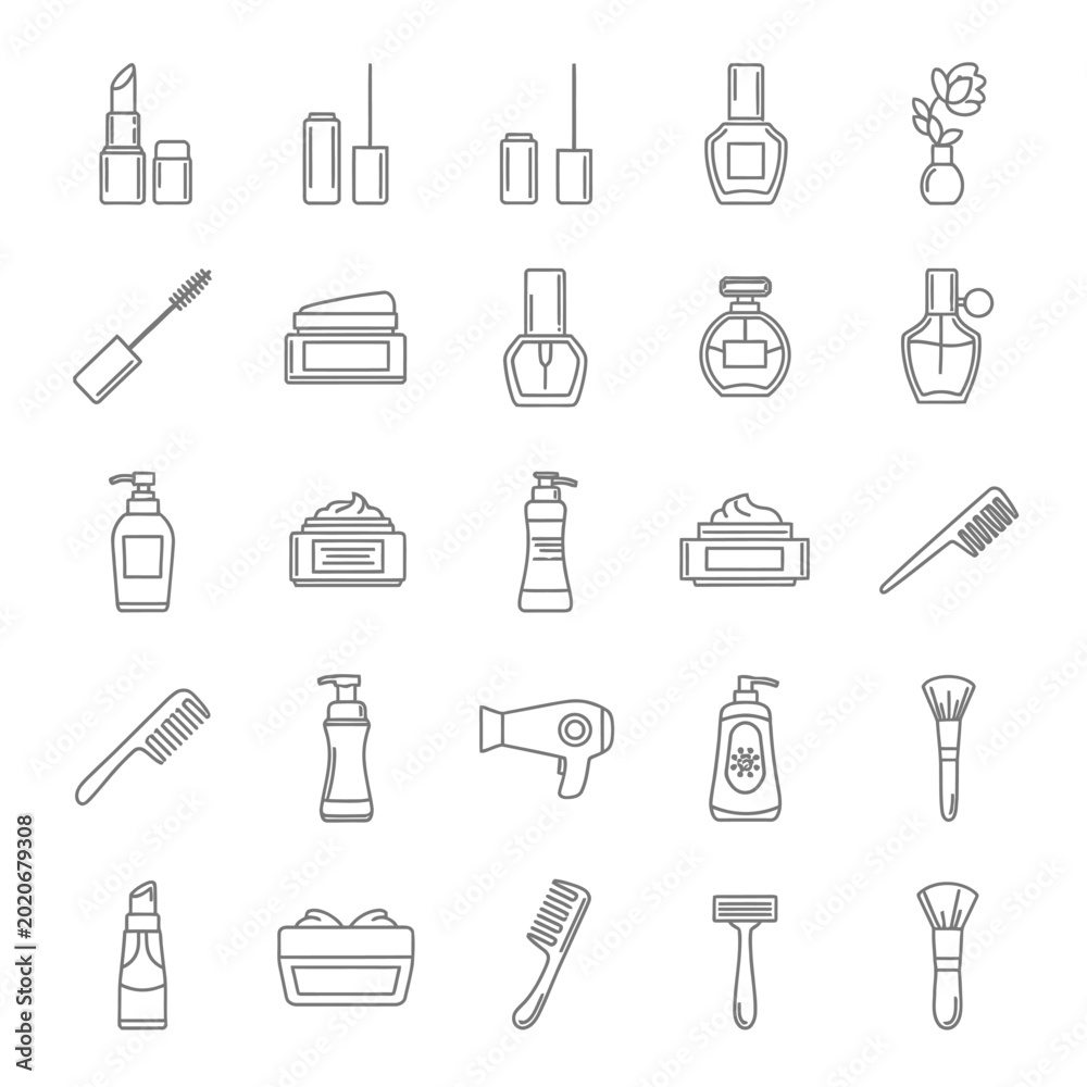 Ταπετσαρία Variety of beauty and hygiene products.