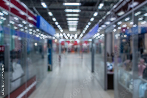 Obraz na plátně Abstract blur in shopping mall as background.