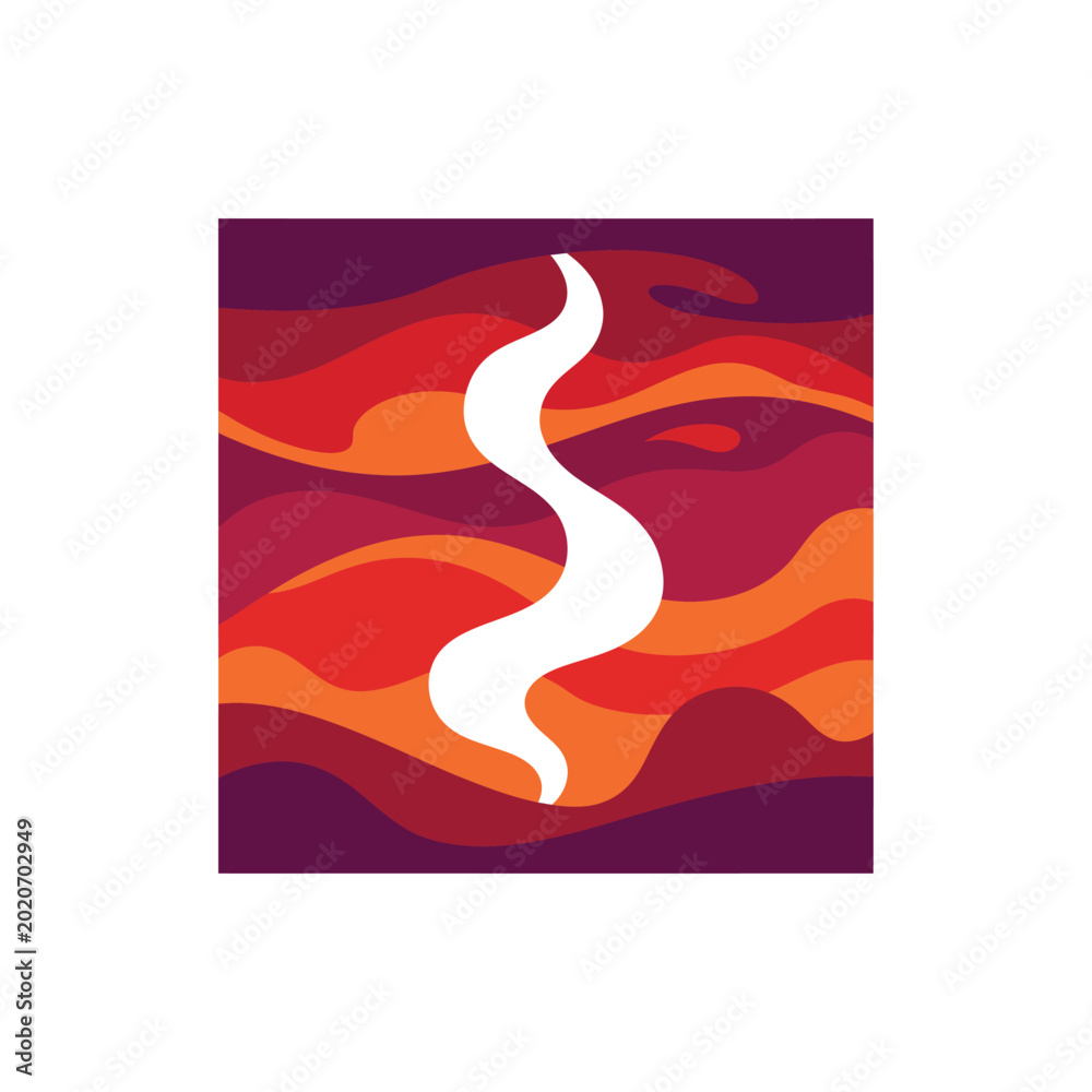 Photos Geothermal Steam Vent Flat Vector