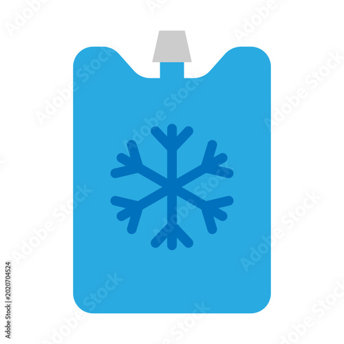 Ice Pack Vector Flat Icon Design