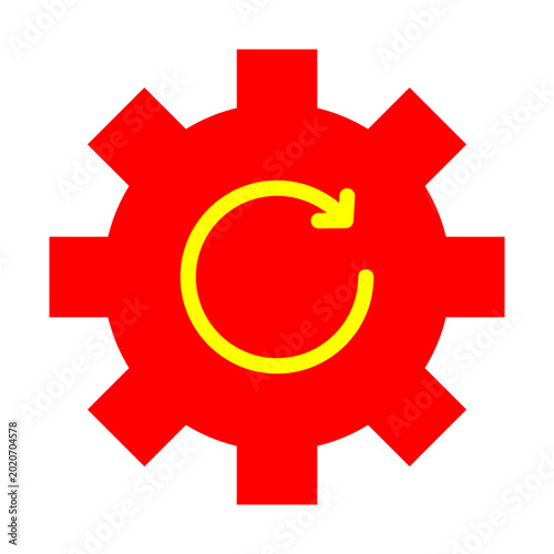 Recovery Process Vector Flat Icon Design
