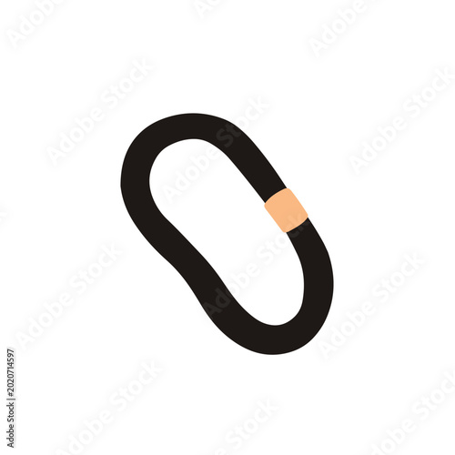 Hair elastic band, tie. Scrunchie, simple hairstyle accessory for ponytail st...