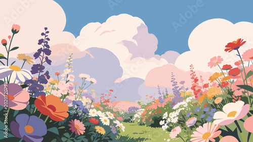 A modern minimalist floral illustration with a soft, calming mood, ideal for artistic website backgrounds or creative social media assets.