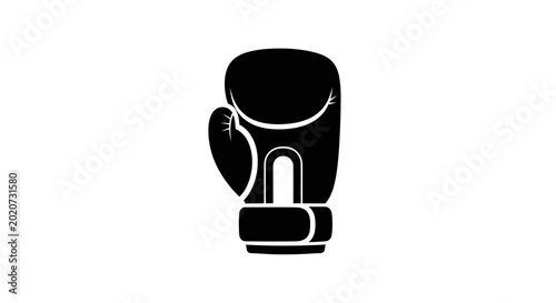 Fotografie Boxing glove serves as a singular symbol for combat sports training and professional athletic competition
