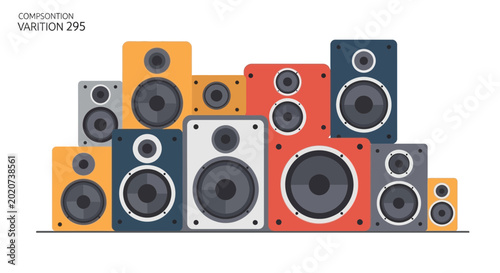 Foto Colorful Audio Speaker Collection