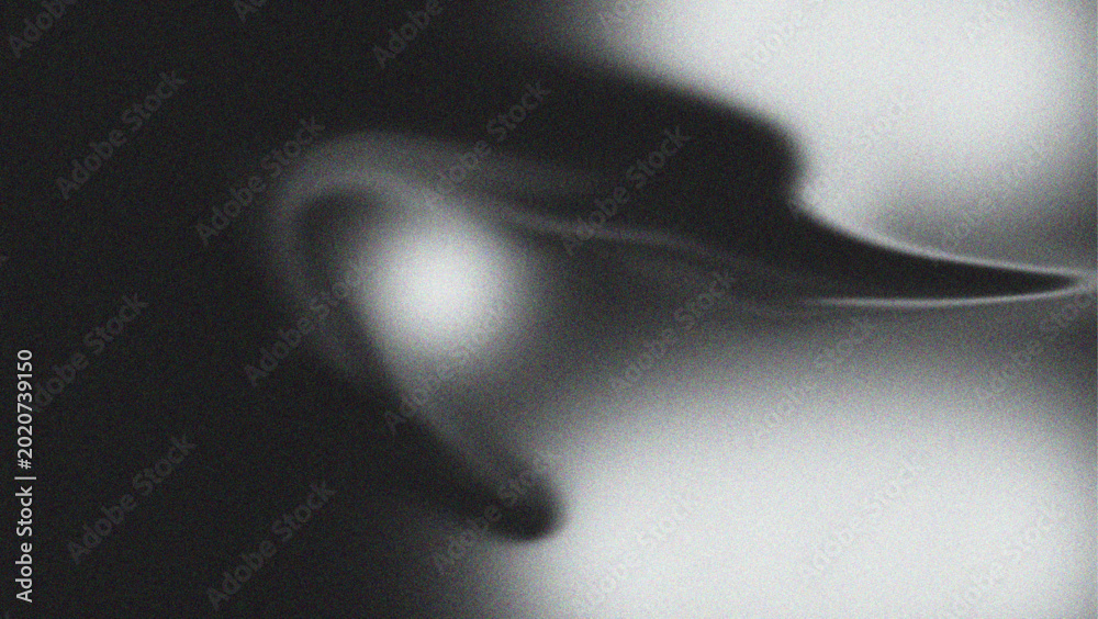 Φωτογραφία Black and white grainy gradient background, dark monochromatic noise texture ban