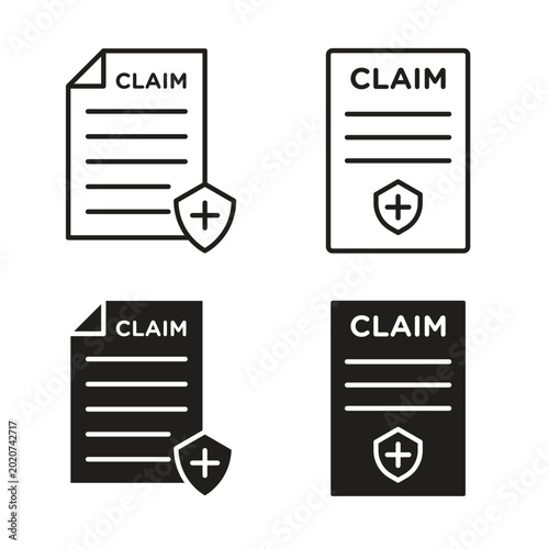 Foto Insurance Claim icon collection