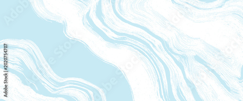 Light blue and white abstract brush stroke texture background with flowing organic lines and subtle speckles
