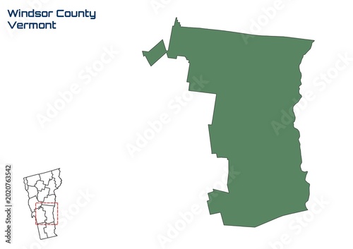 Windsor County, Vermont State, USA