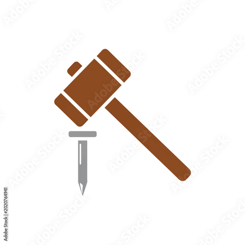 Hammer and Nail Icon