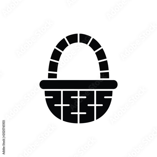 Basket with handle icon