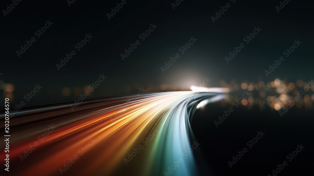Obraz premium Abstract colorful road motion
