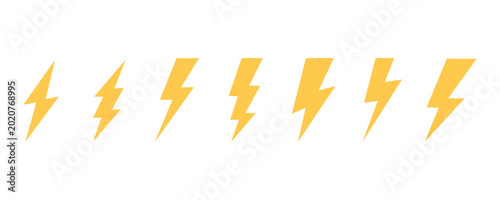 Fotografie Lightning icon set