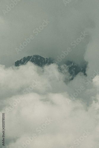 snow covered mountains