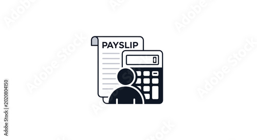 Photos Payslip and calculator finance tools.