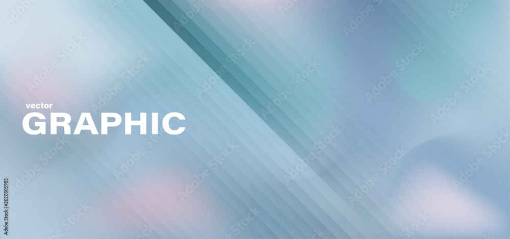 Fototapeta premium Reflection refraction effect background. Clear fluid fluted stage. Polycarbonate gradient