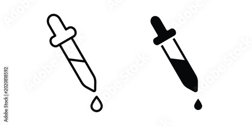 Schilderij op canvas Eye dropper icon simple element illustration pack