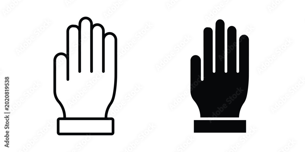 Fototapeta premium Hand icon simple element illustration pack