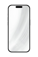 phone on a transparent background in PNG format with a glass glare effect.
