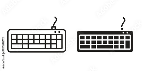 Keyboard icon simple element illustration pack