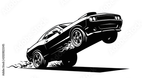 Photos Muscle Car Wheelie