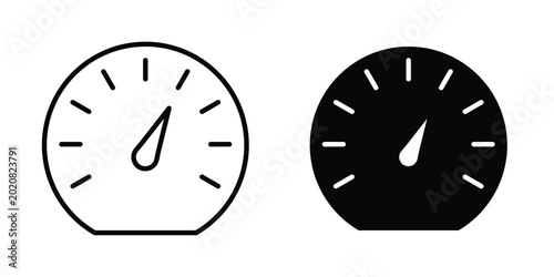 Картината върху платно Speedometer icon simple element illustration pack