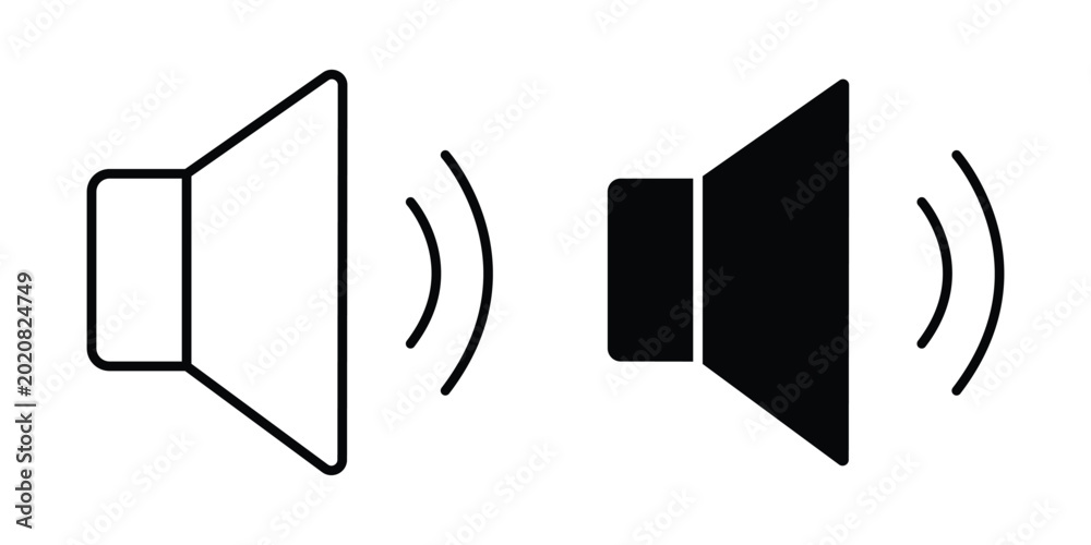 Photos volume button icon simple element illustration pack