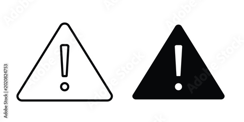 Warning icon simple element illustration pack