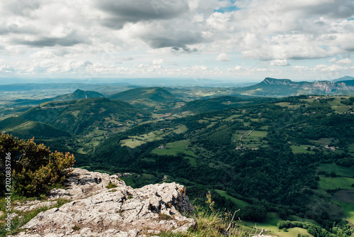 Plains of forest with hills and mountains offering a breathtaking landscape