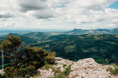 Look out over the plain from the heights of the surrounding mountains