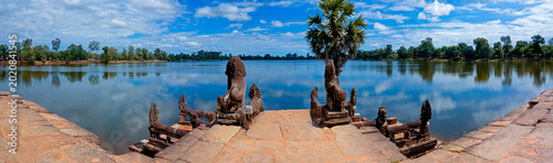 Foto Panoramic View of Srah Srang (Royal Bath) in Angkor, Cambodia