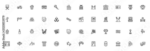 Foto Theater icon set