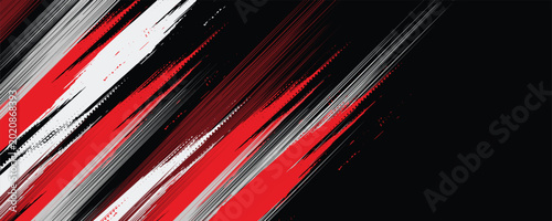 Glitch distorted grunge background. Noise destroyed texture. Red halftone dots blue color pattern gradient grunge texture background.