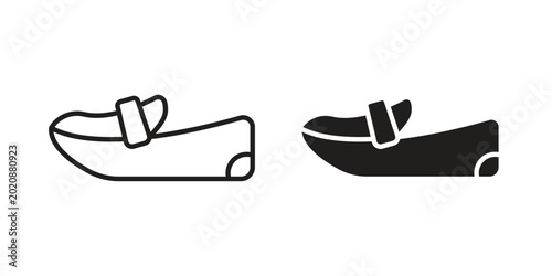Cuadro en lienzo Loafer icon collection. Vector icon illustrated