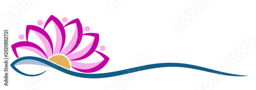 A symbol of the stylized violet lily.